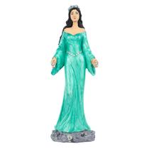 Escultura Iemanjá 26 cm Umbanda Verde Água Resina Escultura Iemanjá 26 cm Umbanda Verde Água Resina