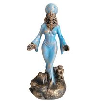 Escultura Iemanjá Rainha das Águas Adé Vintage 13cm em Resina Escultura Iemanjá Rainha das Águas Adé Vintage 13cm em Resina
