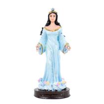 Escultura Iemanjá Umbanda Azul Claro 16 cm Resina