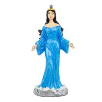 Escultura Iemanjá Umbanda Azul Metalizada 17,50 cm Resina Escultura Iemanjá Umbanda Azul Metalizada 17,50 cm Resina