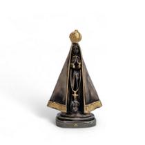 Escultura Imagem Nossa Sra Aparecida 20 Cm Grafite Artesanal Decorativa Religiosa VÁRIAS VARIEDADES