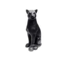 Escultura Jardim Pantera 90cm Posição Sentada