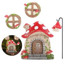 Escultura Jauay Miniature Fairy Garden Door Glow Dark
