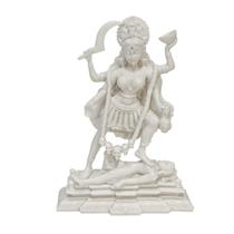 Escultura Kali 22 Branco em Po de Marmore 18x13,5x5,5cm Escultura Kali 22 Branco em Po de Marmore 18x13,5x5,5cm