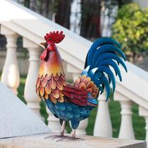 Escultura Kircust Metal Rooster Yard Art Statue para jardim Escultura Kircust Metal Rooster Yard Art Statue para jardim