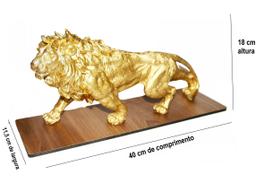 Escultura leão de judá decoração estatua - MARANATA