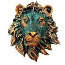 Escultura Leão leao enfeite de colocar na parede