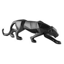 Escultura Leopardo Decorativa em Poliresina 46cm