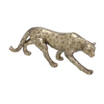 Escultura Leopardo Dourada 47cm Espressione Escultura Leopardo Dourada 47cm Espressione