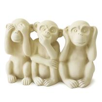 Escultura Macacos Sabedoria em Cimento Escultura Macacos Sabedoria em Cimento