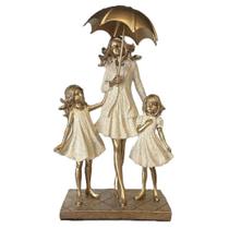 Escultura Mãe Com Duas Meninas Em Resina - Espressione Escultura Mãe Com Duas Meninas Em Resina - Espressione