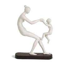 Escultura Mae e Filho Em Poliresina 17710 19x7,5x27cm Mart