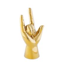 Escultura Mão Dourada em Cerâmica Inova Decor Br Escultura Mão Dourada em Cerâmica Inova Decor Br