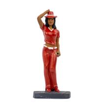 Escultura Maria Navalha Vermelha 15,50 cm Resina Escultura Maria Navalha Vermelha 15,50 cm Resina