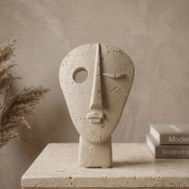 Escultura Máscara Dualidade Enfeite Decorativo Minimalista Boho VÁRIAS VARIEDADES Escultura Máscara Dualidade Enfeite Decorativo Minimalista Boho VÁRIAS VARIEDADES