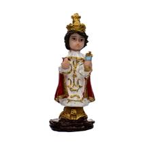 Escultura Menino Jesus de Praga 7,50 cm em Resina Escultura Menino Jesus de Praga 7,50 cm em Resina