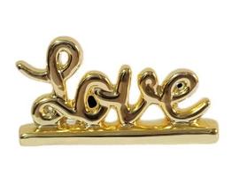 Escultura mini love ouro alianca Escultura mini love ouro alianca