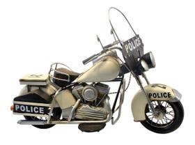 Escultura: modelo decorativo de motocicleta policial de Cheung