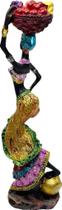 Escultura Mulheres Africanas Imagem Decoração Baiana Color Escultura Mulheres Africanas Imagem Decoração Baiana Color