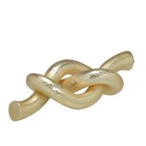 Escultura Nó Decorativo em Alumínio Dourado 21 cm - Espressione