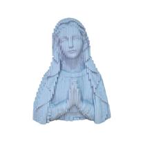 Escultura Nossa Senhora 3D em MDF DotDecor + Terço