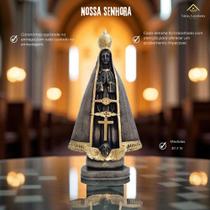 Escultura Nossa Senhora Aparecida 30 Cm Imagem Em Gesso Artesanal Para Casa Ou Igreja AVB DECOR Escultura Nossa Senhora Aparecida 30 Cm Imagem Em Gesso Artesanal Para Casa Ou Igreja AVB DECOR