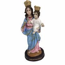 Escultura Nossa Senhora Auxiliadora 14 cm resina