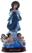 Escultura Nossa Senhora da Conceição 15 cm resina - Lua Mística - 100% Original - Loja Oficial