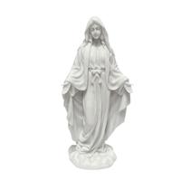 Escultura Nossa Senhora da Gracas em Po de Marmore 24,5cm Escultura Nossa Senhora da Gracas em Po de Marmore 24,5cm