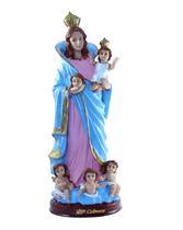 Escultura Nossa Senhora das Cabeças 30 cm resina Escultura Nossa Senhora das Cabeças 30 cm resina