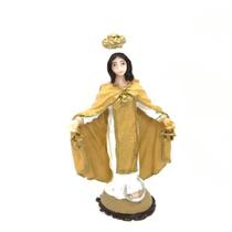 Escultura Nossa Senhora Das Mercês 7 Cm Em Resina - Proteção - Lua Mística - 100% Original - Loja Oficial