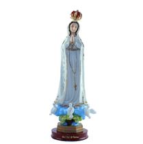 Escultura Nossa Senhora de Fátima 31 cm resina Escultura Nossa Senhora de Fátima 31 cm resina