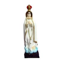 Escultura Nossa Senhora De Fátima 7 Cm Em Resina