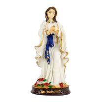 Escultura Nossa Senhora de Lourdes 14 cm em Resina Escultura Nossa Senhora de Lourdes 14 cm em Resina