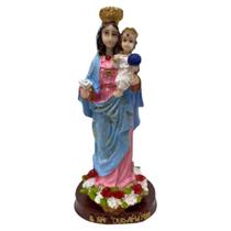 Escultura Nossa Senhora Dos Aflitos 14 Cm Em Resina - Bialluz Presentes