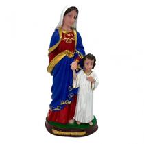 Escultura Nossa Senhora Passa na Frente 20 cm em Resina Escultura Nossa Senhora Passa na Frente 20 cm em Resina