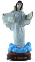 Escultura Nossa Senhora Rainha da Paz 14 cm resina Escultura Nossa Senhora Rainha da Paz 14 cm resina