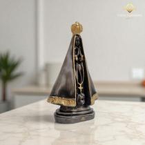 Escultura Nossa Sra Aparecida 20x12 Cm Gesso Artesanal p/ Casa Igreja Decoração Exclusiva AVB DECOR Escultura Nossa Sra Aparecida 20x12 Cm Gesso Artesanal p/ Casa Igreja Decoração Exclusiva AVB DECOR