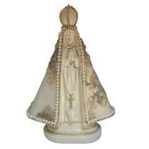 Escultura nossa sra aparecida com renda trabalhada de renoir 28cm Escultura nossa sra aparecida com renda trabalhada de renoir 28cm