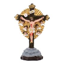 Escultura Nosso Senhor do Bonfim 10 cm em Resina Escultura Nosso Senhor do Bonfim 10 cm em Resina