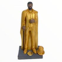 Escultura Orixá Exu Cartola do Ouro Dourado em Resina 16 cm - META ATACADO