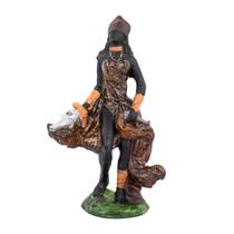 Escultura Orixá Iansã Marrom 15 cm em Resina Escultura Orixá Iansã Marrom 15 cm em Resina
