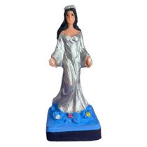 Escultura Orixá Iemanjá Em Resina 10Cm - Selecione A Cor