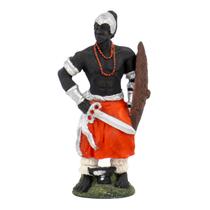 Escultura Orixá Ogum Vermelho 15 cm em Resina