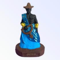 Escultura Orixá Oxóssi Em Resina 10 Cm Umbanda Candomblé