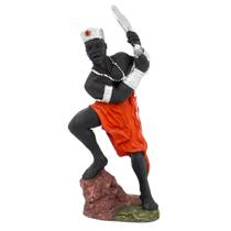 Escultura Orixá Xangô Vermelho 16 cm em Resina Escultura Orixá Xangô Vermelho 16 cm em Resina