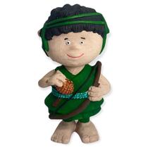 Escultura Orixas Oxossi coleção baby Criança 10 cm resina