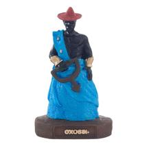 Escultura Oxossi azul 10cm resina Escultura Oxossi azul 10cm resina