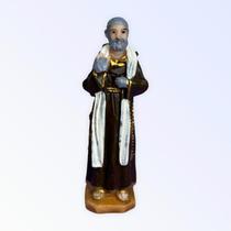 Escultura Padre Pio 7,50 cm em Resina - Lua Mística - 100% Original - Loja Oficial