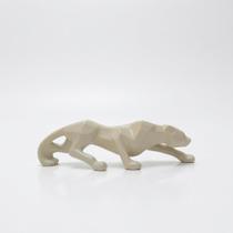 Escultura Pantera Premium Decorativa Quartzo Areia 38cm AVB DECOR Escultura Pantera Premium Decorativa Quartzo Areia 38cm AVB DECOR